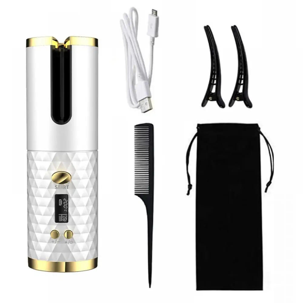 Cordless auto curler
