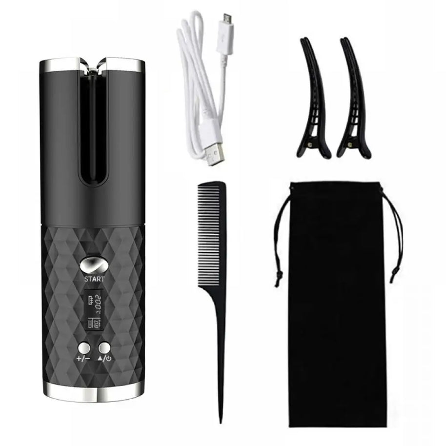 Cordless auto curler